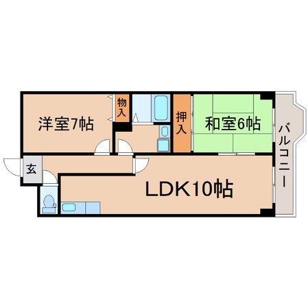 武庫之荘駅 徒歩13分 3階の物件間取画像